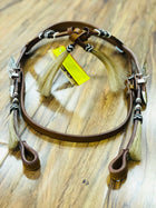Rawhide Braided Futurity Brow Headstall , HerraduraDeOro - HerraduraDeOro