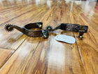 Silver Steel Rock Grinder Roping Spurs