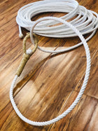3 Strand Poly Ranch Rope With a leather Made Honda.  Soga Para Trabaja En Rancho