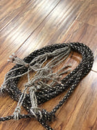 HAND BRAIDED HORSE HAIR BOSAL WITH HORSE HAIR HEADSTALL AND BRAIDED HORSE HAIR MACATE.  BOSAL DE PELO DE CABALLO PARA ARRENDAR.