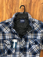 Wrangler Men's Color Plaid Quilted Lined Snap Western Flannel Shirt