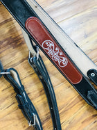 PRECHO PRETAL NEGRO CHARRO DE VAQUETA PARA CABALLO. RICH BLACK CHARRO BREAST COLLAR