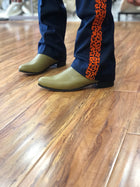 BOTINE CHARRO COLOR VERDE. MEXICAN ANKLE BOOTS