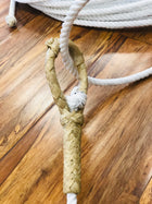 3 Strand Poly Ranch Rope With a leather Made Honda.  Soga Para Trabaja En Rancho