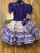 VESTIDO DE ESCARAMUZA DE NINA. ESCARAMUZA DRESS 3-4 YEAR OLD , HerraduraDeOro - HerraduraDeOro