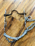 FRENO CHARRO DE ACERO CON COBRE. SWEET IRON CORRECTION MOUTH HORSE BIT