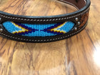 BOSAL DE DE TEAM ROPING CON CINCELADO Y CHAQUIRA.  PROFESSIONAL CHOICE DARK BEADED TIEDOWN NOSEBAND , HerraduraDeOro - HerraduraDeOro