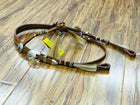 Rawhide Braided Futurity Brow Headstall , HerraduraDeOro - HerraduraDeOro
