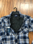 Wrangler Men's Color Plaid Quilted Lined Snap Western Flannel Shirt