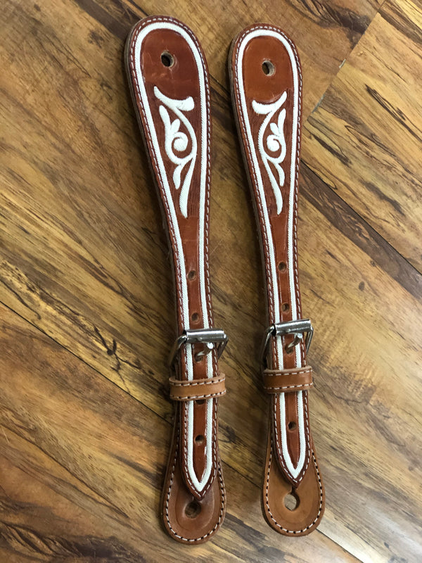 CORRENONES DE PITA CHARROS. PITA CHARRO SPUR STRAPS , HerraduraDeOro - HerraduraDeOro