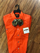 CAMISOLOA CHARRA COLOR ZANAHORIA DE NIŇO.CARROT COLOR KIDS CHARRO SHIRT