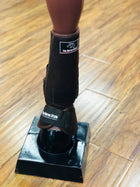 CANILLERAS DE CABALLO CAFE CON CAMPANA . COFFEE BROWN NEOPRENE HORSE COMBO BOOTS