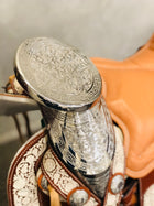 MONTURA CHARRA CON PITA FINA. CON HERREJE COMPLETE DE ACERO INOXIDABLE. Y FUESTE DE ACERO INOXIDABLE