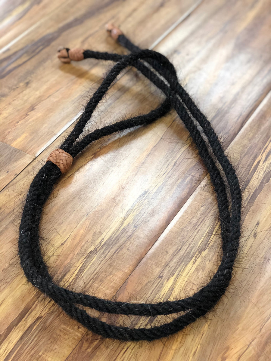 REINDAS DE CHARRO DE CERDA DE CABALLO.  BRAID HORSE HAIR REINS , HerraduraDeOro - HerraduraDeOro