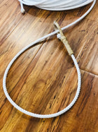 3 Strand Poly Ranch Rope With a leather Made Honda.  Soga Para Trabaja En Rancho