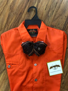CAMISOLOA CHARRA COLOR ZANAHORIA DE NIŇO.CARROT COLOR KIDS CHARRO SHIRT