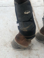 CANILLERAS NEGRAS TOUGH -1 MEDIANAS. TOUGH - 1 EXTREME VENTED SPORT BOOTS MEDIUMS , HerraduraDeOro - HerraduraDeOro