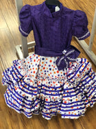 VESTIDO DE ESCARAMUZA DE NINA. ESCARAMUZA DRESS 3-4 YEAR OLD , HerraduraDeOro - HerraduraDeOro