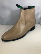 BOTINE CHARRO LA BARCA DE SUELA DE HULE.   MEXICAN ANKLE BOOTS WITH A RUBBER OUTSOLE , HerraduraDeOro - HerraduraDeOro