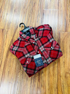 WRANGLER MEN'S COLOR PLAID QUILTED LINED SNAP WESTERN FLANNEL SHIRT JACKET