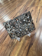 HEBILLA CHARRA DE PAVON CALADA CON INCRUSTACIONES DE PLATA