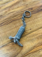 STAINLESS STEEL BOOT KEYCHINS. LLAVERO DE BOTA DE ACERO