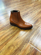 WHITE DIAMOND HORMA WELT PIEL NAPA BOTIN CHARRO - COLOR ; TABACO