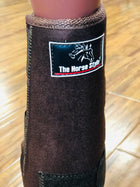 CANILLERAS DE CABALLO CAFE CON CAMPANA . COFFEE BROWN NEOPRENE HORSE COMBO BOOTS