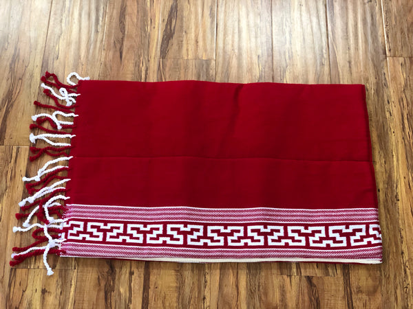 MANTILLA ROJA Y BLANCA , HerraduraDeOro - HerraduraDeOro