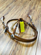 Rawhide Braided Futurity Brow Headstall , HerraduraDeOro - HerraduraDeOro