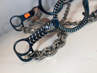 FRENO DE CHARRO AZUL DE CABALLO CON SERPIENTE DE PATAS , HerraduraDeOro - HerraduraDeOro