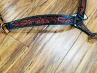 PECHOS PARA MONTURA. CHOCOLATE FLORAL BREASTCOLLAR , HerraduraDeOro - HerraduraDeOro