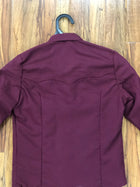 CAMISOLOA CHARRA COLOR VINO DE NIŇO. WINE COLOR KIDS CHARRO SHIRT , HerraduraDeOro - HerraduraDeOro