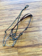 FRENO DE LA PATA DE 7 CON BOCADO DULCE CON RODILLOS.  CHARRO HORSE BIT.