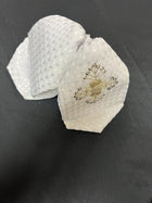 MOŇO CHARRO BLANCO BORDADO EN PLATA A MANO . WHITE CHARRO TIE