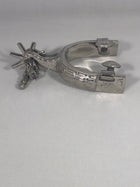 Espuelas Charras finas De Nňio. Handmade Stainless Steel Spurs , HerraduraDeOro - HerraduraDeOro