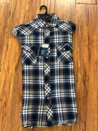 Wrangler Men's Color Plaid Quilted Lined Snap Western Flannel Shirt