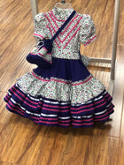 VESTIDO DE ESCARAMUZA DE NINA. ESCARAMUZA DRESS 3-4 YEAR OLD , HerraduraDeOro - HerraduraDeOro