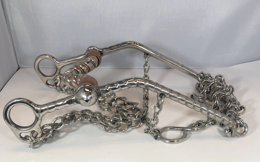 FRENO CHARRO DE ACERO CON COBRE , HerraduraDeOro - HerraduraDeOro