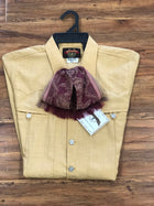 CAMISOLOA CHARRA COLOR MOSTAZA CLARA DE HOMBRE.