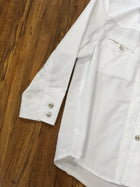 CAMISOLOA CHARRA COLOR BLANCA DE NIŇO. WHITE COLOR KIDS CHARRO SHIRT