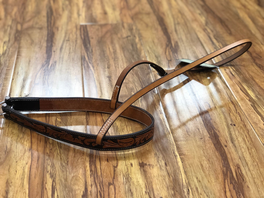 BOSAL DE DE TEAM ROPING CON CINCELADO.  PROFESSIONAL CHOICE SUNFLOWER TIEDOWN NOSEBAND , HerraduraDeOro - HerraduraDeOro