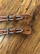 CORRENONES DE PITA CHARROS. PITA CHARRO SPUR STRAPS , HerraduraDeOro - HerraduraDeOro
