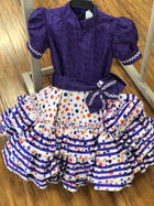 VESTIDO DE ESCARAMUZA DE NINA. ESCARAMUZA DRESS 3-4 YEAR OLD , HerraduraDeOro - HerraduraDeOro