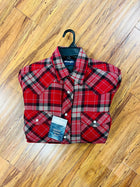 WRANGLER MEN'S COLOR PLAID QUILTED LINED SNAP WESTERN FLANNEL SHIRT JACKET