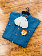 CAMISA CHARRA AZUL *FREE SHIPPING*