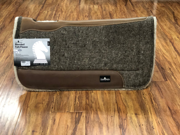 Classic Equine Blended Horse Saddle Pad Felt Fleece , HerraduraDeOro - HerraduraDeOro
