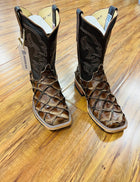ANDERSON BEAN MENS CHOCOLATE BIG BASS BOOTS