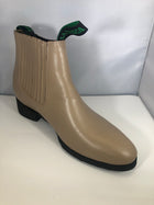 BOTINE CHARRO LA BARCA DE SUELA DE HULE.   MEXICAN ANKLE BOOTS WITH A RUBBER OUTSOLE , HerraduraDeOro - HerraduraDeOro