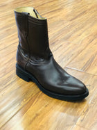 BOTA DE CIERRE EN COLOR CAFE PARA ADULTO.  BROWN ENGLISH  ZIPPER BOOT